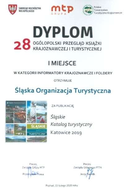 Katalog turystyczny Woj. Śląskiego z 1. miejscem w ogólnopolskim konkursie!