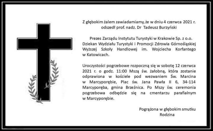 Z przykrością zawiadamiamy