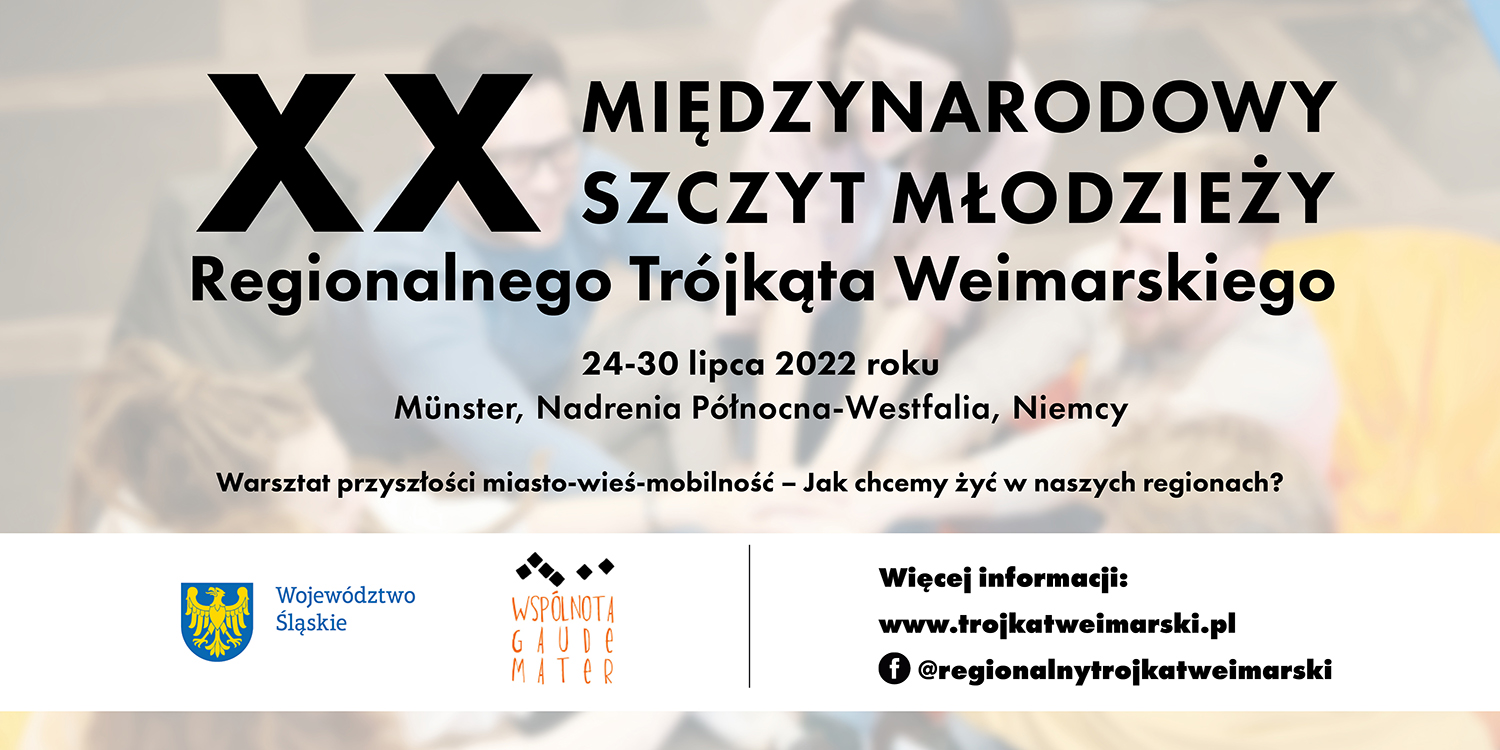 XX Międzynarodowy Szczyt Młodzieży Regionalnego Trójkąta Weimarskiego – zapraszamy do udziału